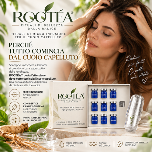 ROOTÉA® | Rituale di Micro-Infusione per il Cuoio Capelluto